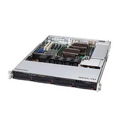 Supermicro SuperChassis 600W 1U Rackmount Server Chassis (Black), CSE-815TQ-600CB CSE-815TQ-600CB